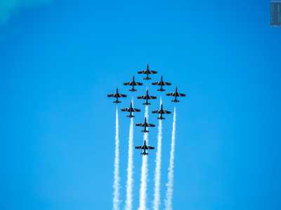 4) l�attesissima esibizione della Pattuglia acrobatica nazionale delle �Frecce Tricolori� foto 4